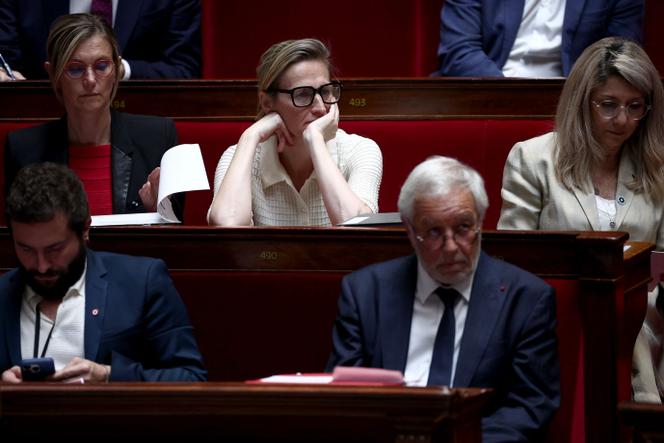 Le banc des ministres à l’Assemblée nationale, à Paris, le 8 juillet 2025.