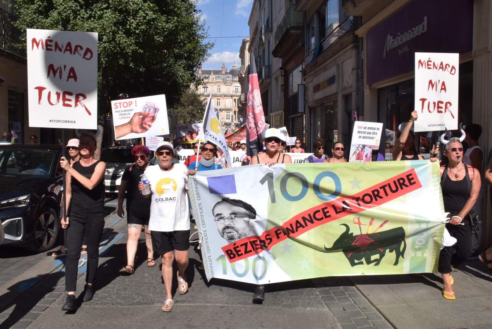 , BÉZIERS – Mobilisation anticorrida pendant la feria de Béziers