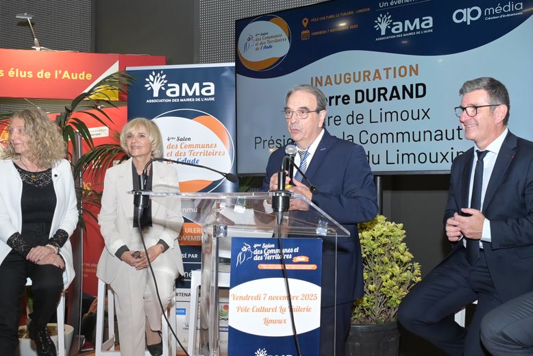 Pierre Durand s’est réjoui de la tenue dans la commune de Limoux de ce salon des maires.