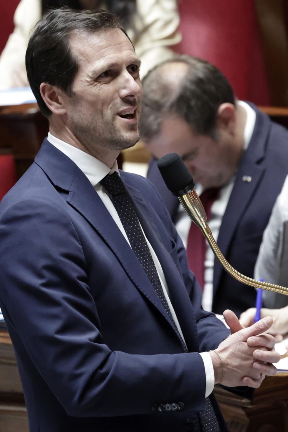 Le ministre délégué chargé de la Transition écologique, Mathieu Lefèvre, à Paris le 15 avril 2026.