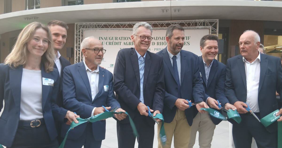 , Privas Le nouveau si&egrave;ge du Cr&eacute;dit Agricole Sud Rh&ocirc;ne Alpes inaugur&eacute;